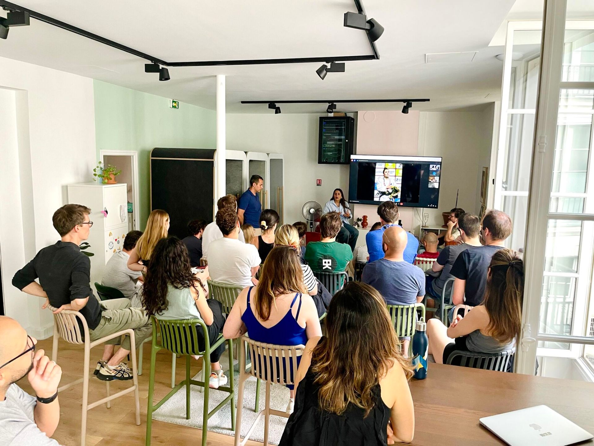 Bloomflow all-hands gathering in the Paris office