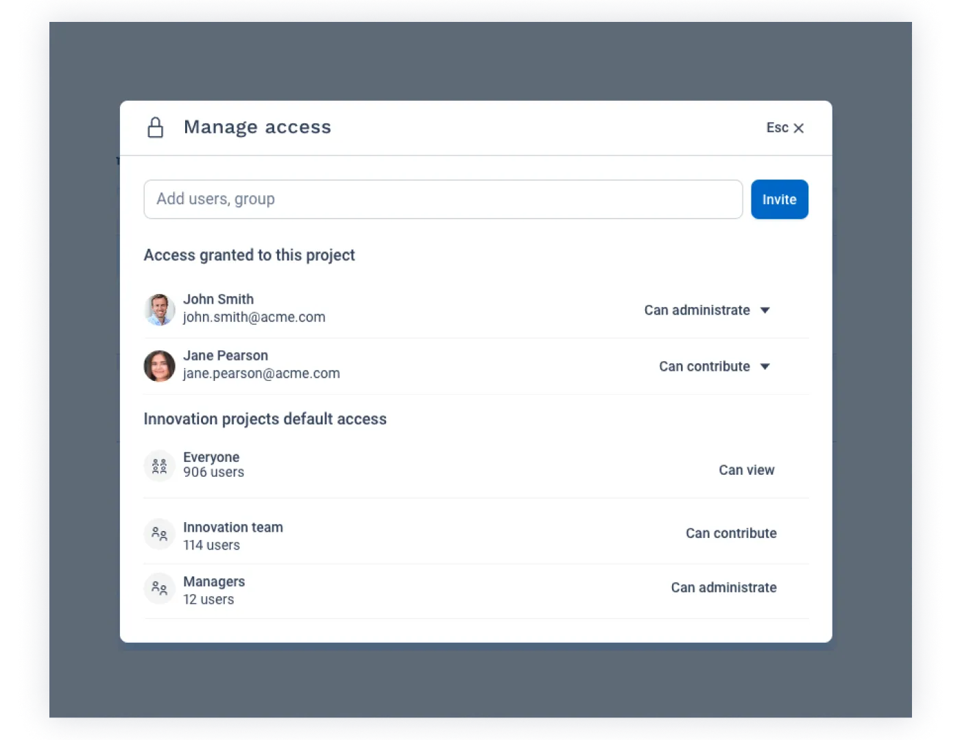 Roles and permissions Bloomflow
